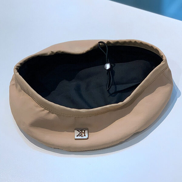 Fashion Vintage Letter Solid Color Beret Hat KHAKI-FREE SIZE SkuCY-!92381MaterialCotton-blend StyleRetro FeatureSolid Color OccasionGoing out