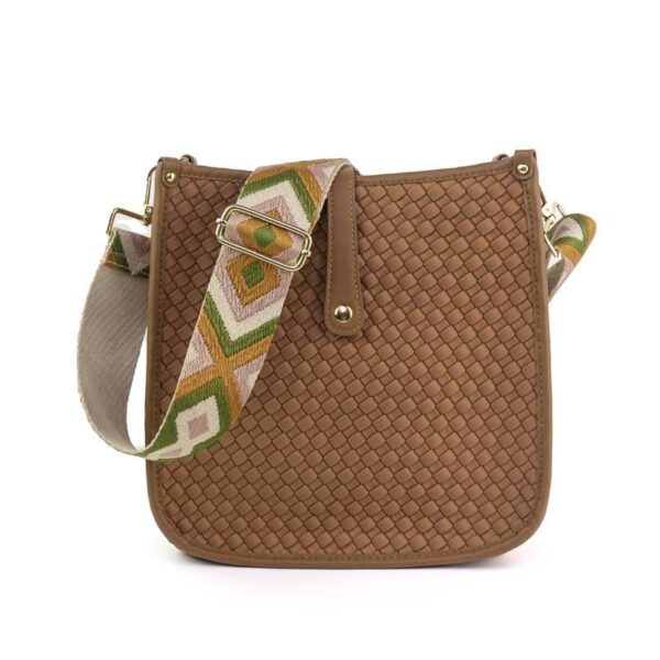 Now you can build your perfect woven neoprene bag! Pick your favorite color and then pick your favorite style strap to build the perfect bag. All straps are interchangeable!Our beautiful Woven Neoprene Courier from the Threaded Pear is the perfect take a
