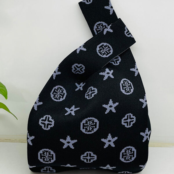 Cute Contrast Color Woven Handbag Bags BLACK-One_size SkuCY-!116626MaterialPolyester LiningPolyester FeatureContrast Color