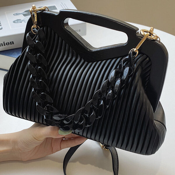 Fashion Urban 10 Colors Solid Color PU Bag BLACK-One_size SkuCY-!100014MaterialPU FeatureSolid Color OccasionGoing out