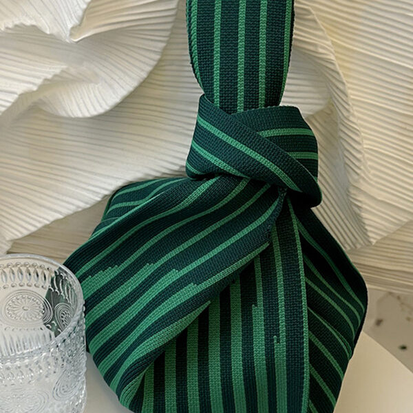 Floral Woven Handbag Bags Accessories GREEN-One_size SkuCY-!116199MaterialPolyester FeatureStriped OccasionGoing out