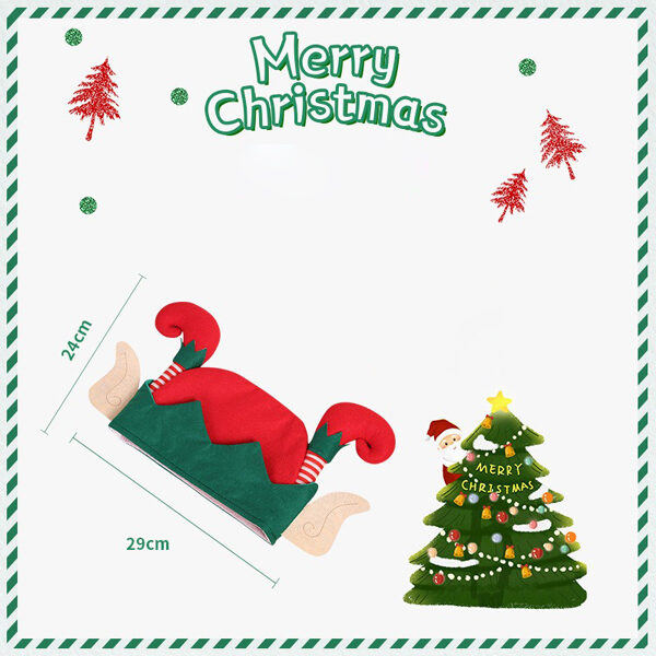 Funny Elf Santa Hat Christmas Hat Party Decoration 8-FREE SIZE SkuCY-!94674MaterialIron