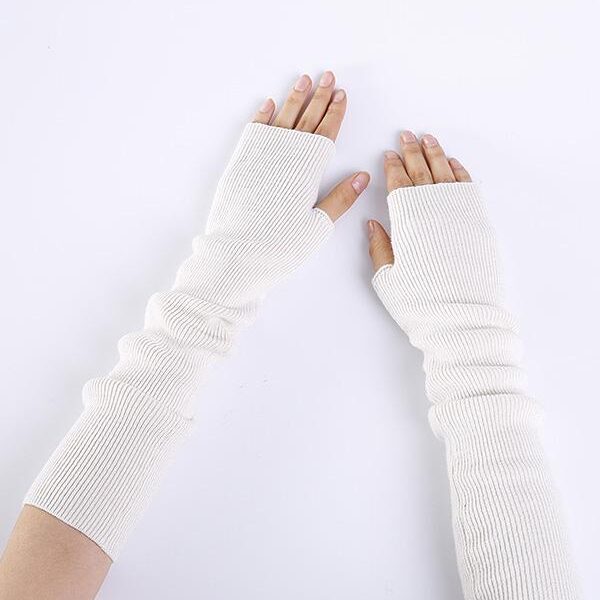 Knitted 7 Colors Sleevelet Accessories WHITE Sku CY-!19497 Material Acrylic Fibres Occasion Casual Seasons Spring