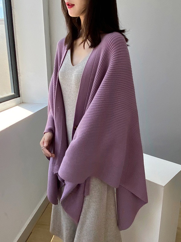 SkuCY-!96885MaterialAcrylic StyleLoose FeatureSolid Color NecklineV-neck OccasionGoing out