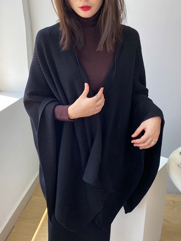 SkuCY-!96885MaterialAcrylic StyleLoose FeatureSolid Color NecklineV-neck OccasionGoing out