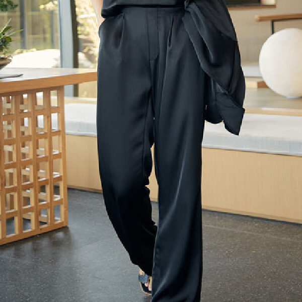 SkuCY-!107548MaterialPolyester StyleWide Leg FeatureSolid Color OccasionCasual