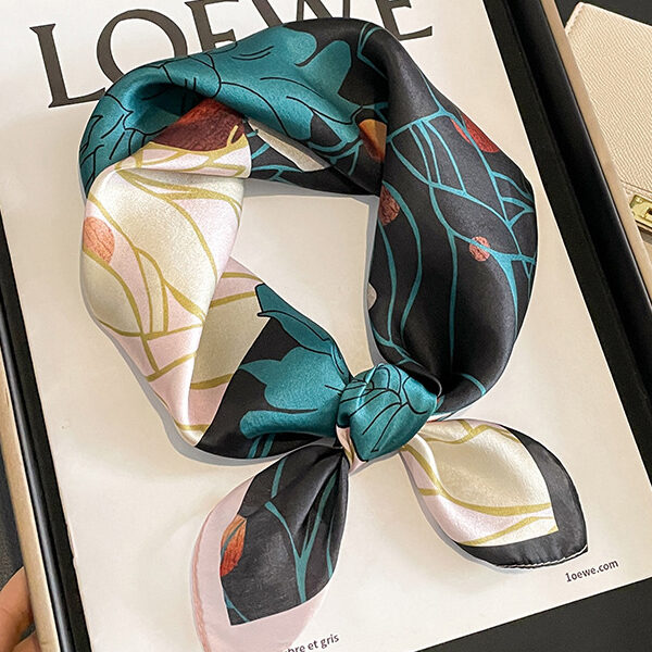 Floral Printed Shawl&Scarf INK GREEN-One_size SkuCY-!115050MaterialMulberry Silk FeatureFloral Printed OccasionUrban