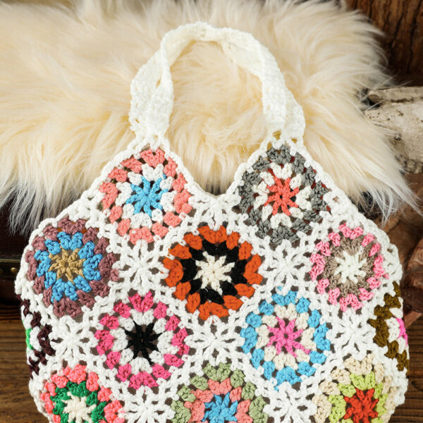 Carry all your must-haves in this boho-chic crochet tote