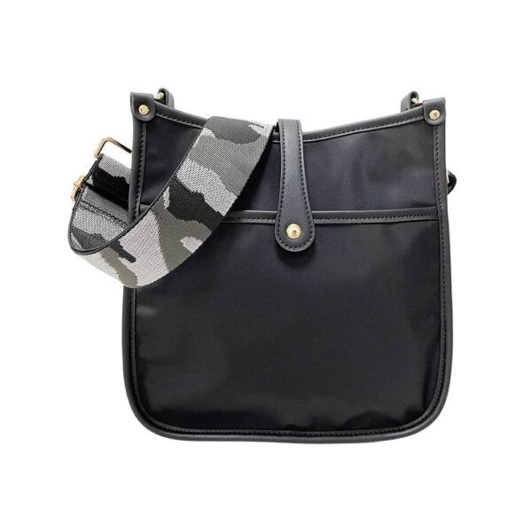 Now you can build your perfect bag! Pick your favorite color Nylon Courier and then pick your favorite style strap to build the perfect bag. All straps are interchangeable!Our beautiful Nylon Courier from the Threaded Pear is the perfect take anywhere bag