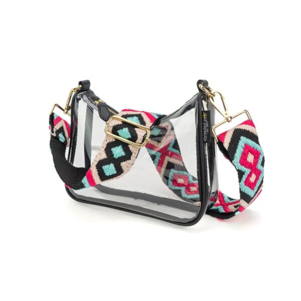 Create your ideal clear bag with Clear Lucy / Choose Your Strap! Select your preferred color and then choose a strap that matches your style. The best part? All straps are interchangeable! This versatile bag will be your go-to for the stadium