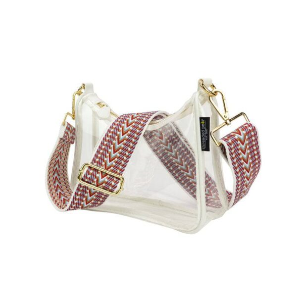 Create your ideal clear bag with Clear Lucy / Choose Your Strap! Select your preferred color and then choose a strap that matches your style. The best part? All straps are interchangeable! This versatile bag will be your go-to for the stadium