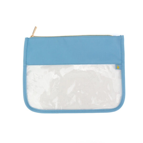 * Order Includes Up To 5 patchesThese Threaded Pear nylon Bailey Clear Pouches are perfect for organizing your must have essentials on the go