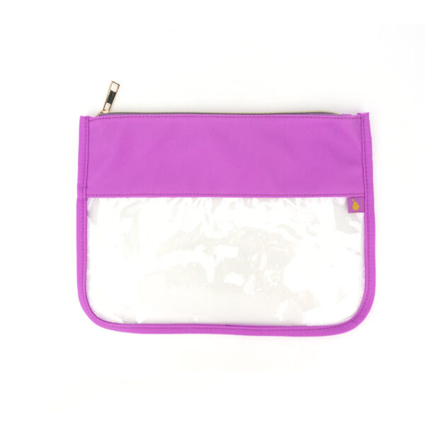 * Order Includes Up To 5 patchesThese Threaded Pear nylon Bailey Clear Pouches are perfect for organizing your must have essentials on the go