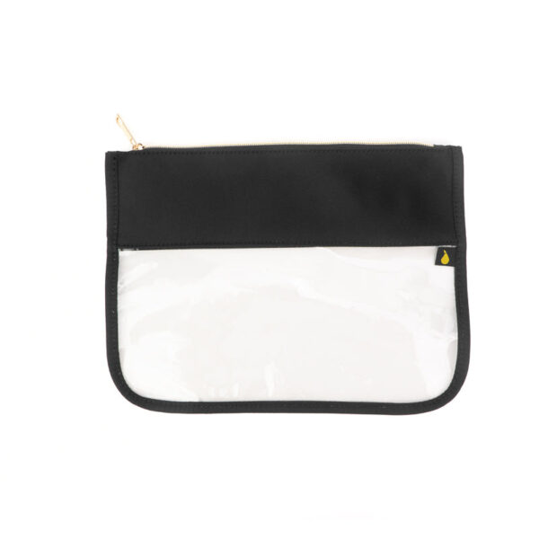 * Order Includes Up To 5 patchesThese Threaded Pear nylon Bailey Clear Pouches are perfect for organizing your must have essentials on the go