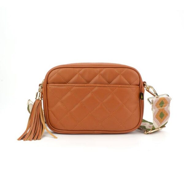 Now you can build your perfect bag! Pick your favorite color Quilted Crossbody bag and then pick your favorite style strap to build the perfect bag. All straps are interchangeable!Our beautiful Quilted Courtney vegan leather Crossbody from the Threaded