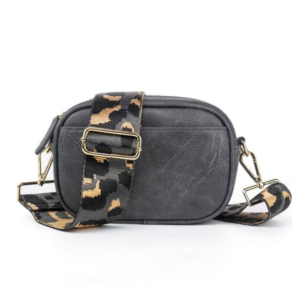 Now you can build your perfect compact bag! Pick your favorite color Crossbody bag and then pick your favorite style strap to build the perfect bag. All straps are interchangeable!Our beautiful Libby vegan leather Crossbody from the Threaded Pear is th