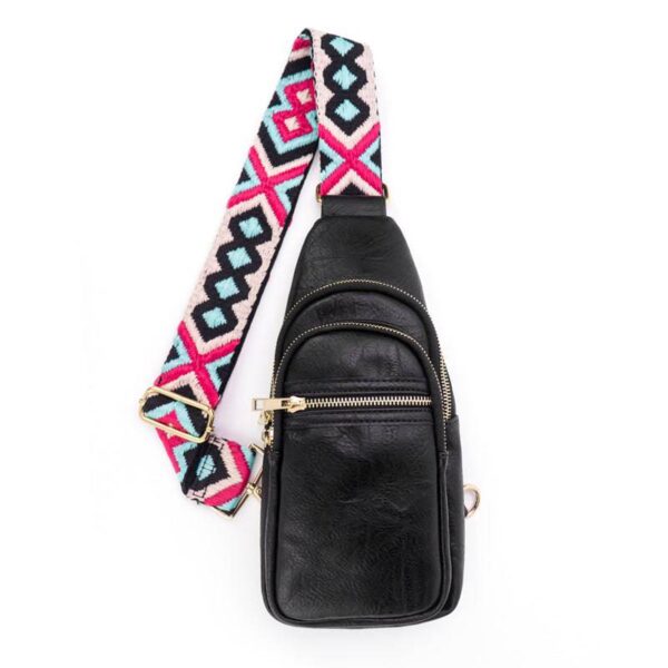 PRODUCT DESCRIPTIONNow you can build your perfect bag! Pick your favorite color Sling bag and then pick your favorite style strap to build the perfect bag. All straps are interchangeable!Our Riley vegan leather sling from the Threaded Pear is the perf