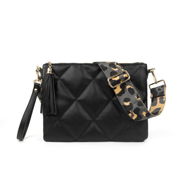 Now you can build your perfect bag! Pick your favorite color vegan leather bag and then pick your favorite style strap to build the perfect bag for you. All straps are interchangeable