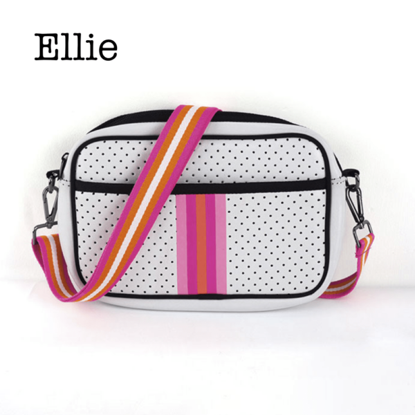 PRODUCT DESCRIPTIONThis adorable yet very functional compact crossbody is the perfect bag when zipping around town