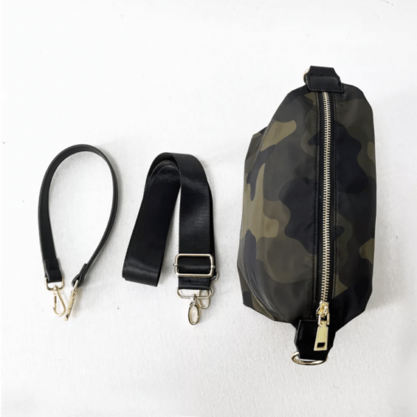 Now you can build your perfect bag! Pick your favorite color crossbody and then pick your favorite style strap to build the perfect bag. All straps are interchangeable!Our beautiful Jessie Crossbody Nylon crossbody from the Threaded Pear is the perfect