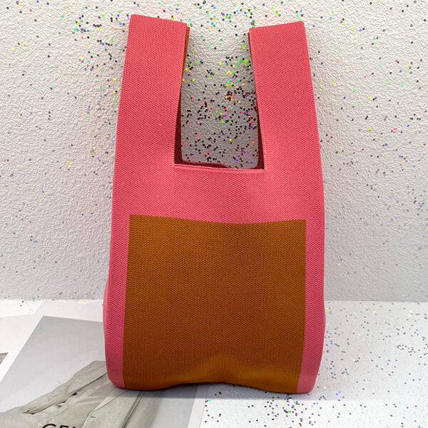 Cute Contrast Color Woven Handbag Bags RED-One_size SkuCY-!116626MaterialPolyester LiningPolyester FeatureContrast Color