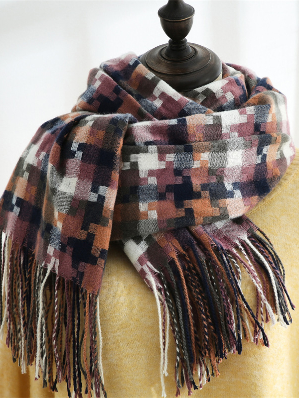 SkuCY-!111884MaterialImitation Cashmere FeatureTasseled