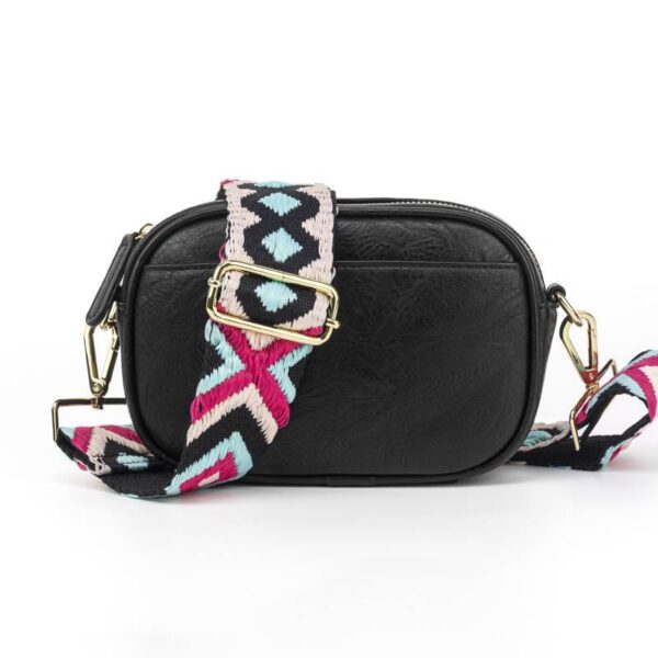 Now you can build your perfect compact bag! Pick your favorite color Crossbody bag and then pick your favorite style strap to build the perfect bag. All straps are interchangeable!Our beautiful Libby vegan leather Crossbody from the Threaded Pear is th