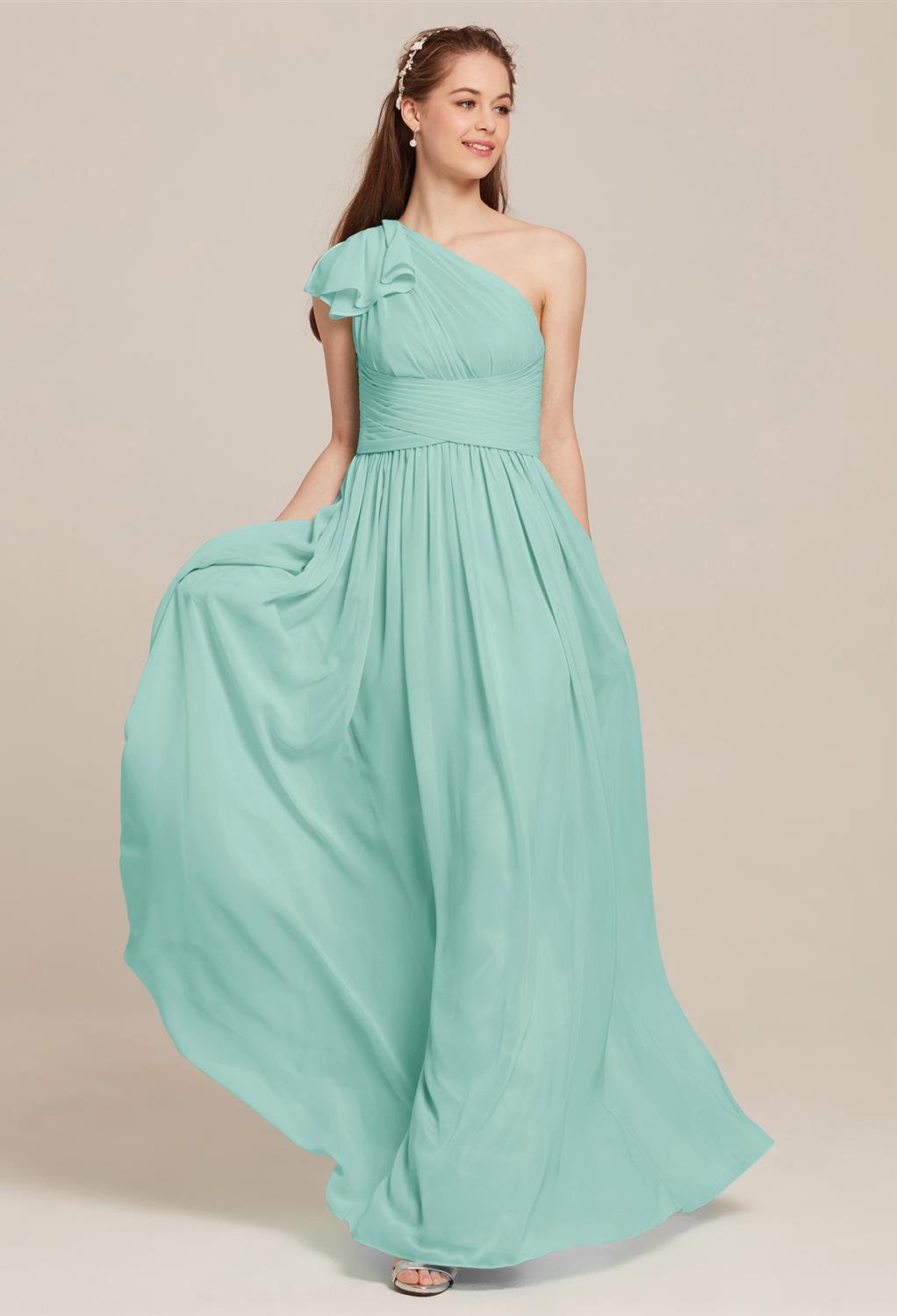 with an understated elegance. The design of the dress makes it a great option for a spring or summer wedding. Select from a number of colors so that you can look your radiant best. This dress is perfect for any