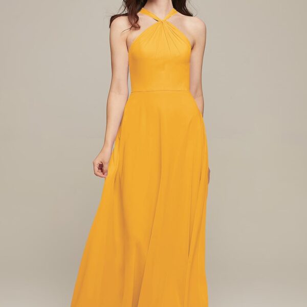 the Bonnie dress has a simplistic yet elegant style that you'll love. The sleeveless design and floor length skirt make this a great choice in dress for a summer wedding or summer event. Pick your favorite color an