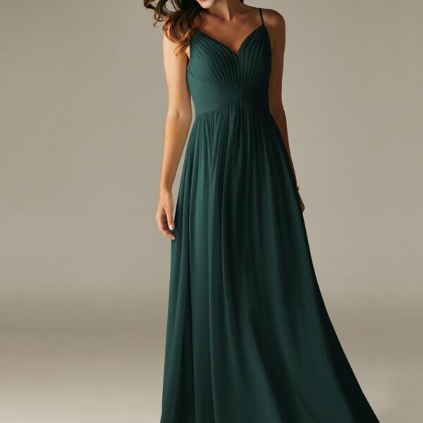 Spaghetti straps and a sweetheart neckline give the Comodo gown that hint of a romantic vibe that you are looking for.This is a bridesmaid dress that will be a standout charmer whether you are walking down the aisle or toasting the happy couple at the rec