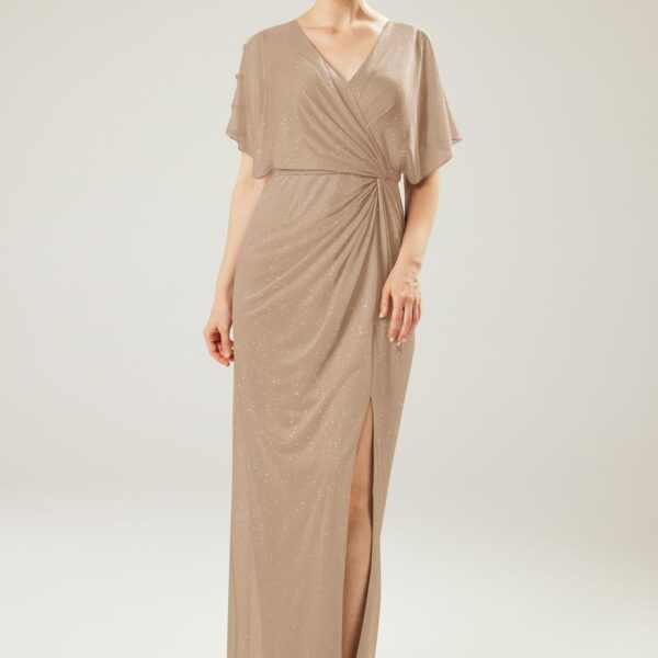 simple look. The Dress has a V-shaped neck cut