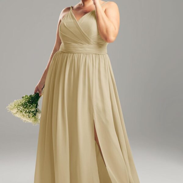 The bold thigh length slit in the Joie dress sets the tone for a bridesmaid dress that will make you look and feel like the bombshell that you are.The ruching embellishments add a flirty touch to this chiffon gown made to turn heads for all of the right r