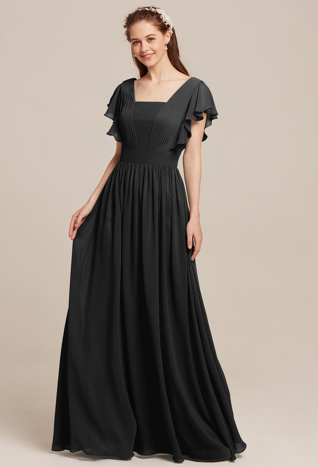 in a robust red or perhaps in a bold black. The dress is a lovely traditional option for the lady with a fondness for the modest. T