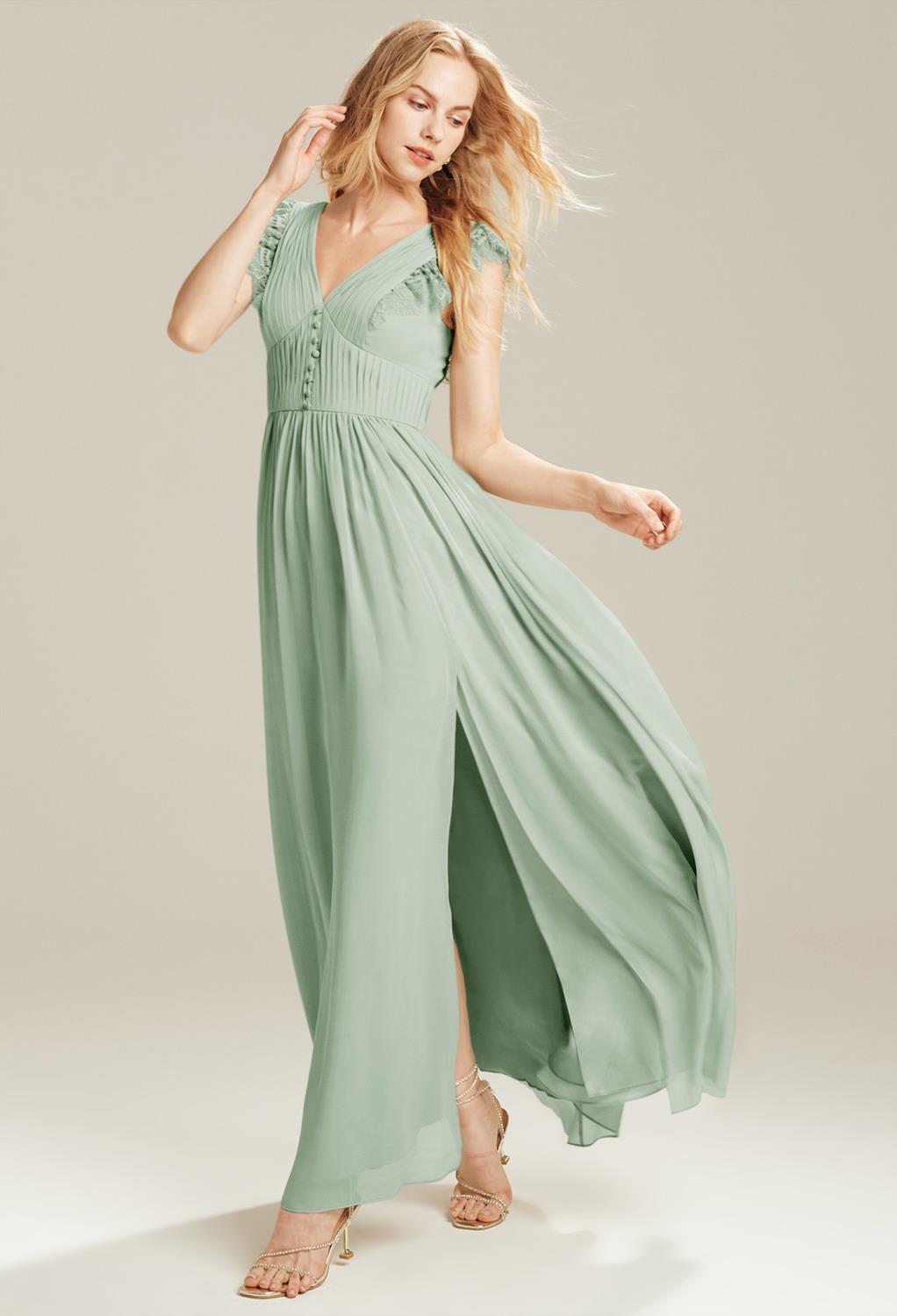 for a traditional look that will ensure you are picture-perfect when you stand up next to the bride. Ruffles