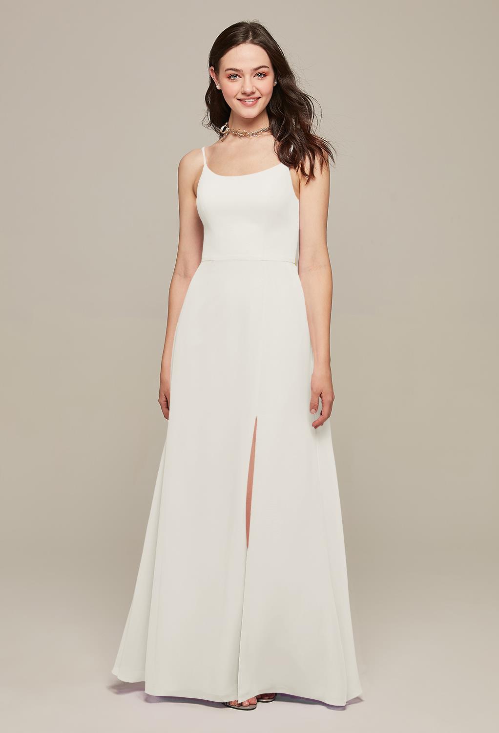 while the thigh length slit in the dress offers a romantic look The dres