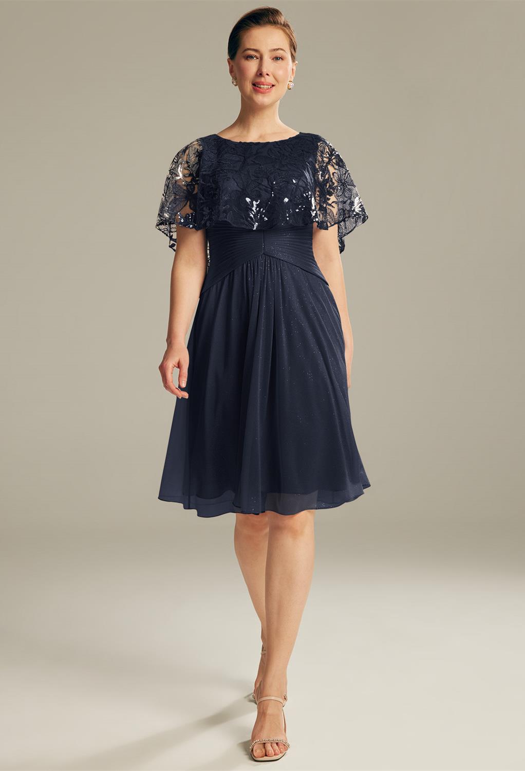 Moms should look no further for that chic modern dress that suits the evening dinner as AW Lilian dress is an option to try. The knee-length dress is made from high-quality glitter mesh with sequin creatively laced in the right places. The dress has butte