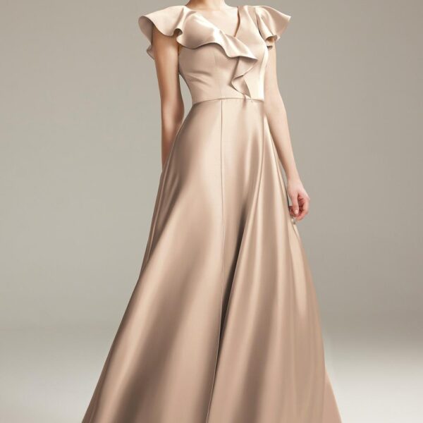 enhancing the overall look of any bridesmaid. The design features a butterfly sleeve