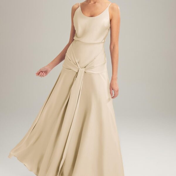 this bridesmaid dress is just what you need! Designed from satin charmeuse as A-line