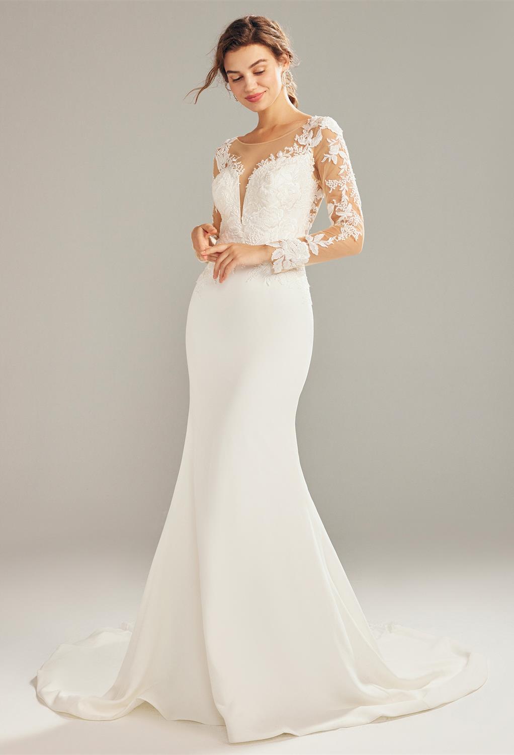 courtesy her mermaid silhouette. AW Roselyn is designed from top-quality satin charmeuse. It is a  dress that feat