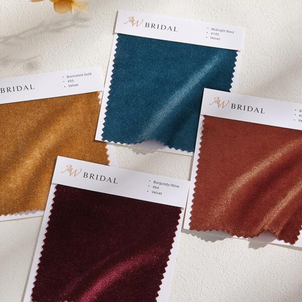 AW Velvet Swatches for Bridal Dresses