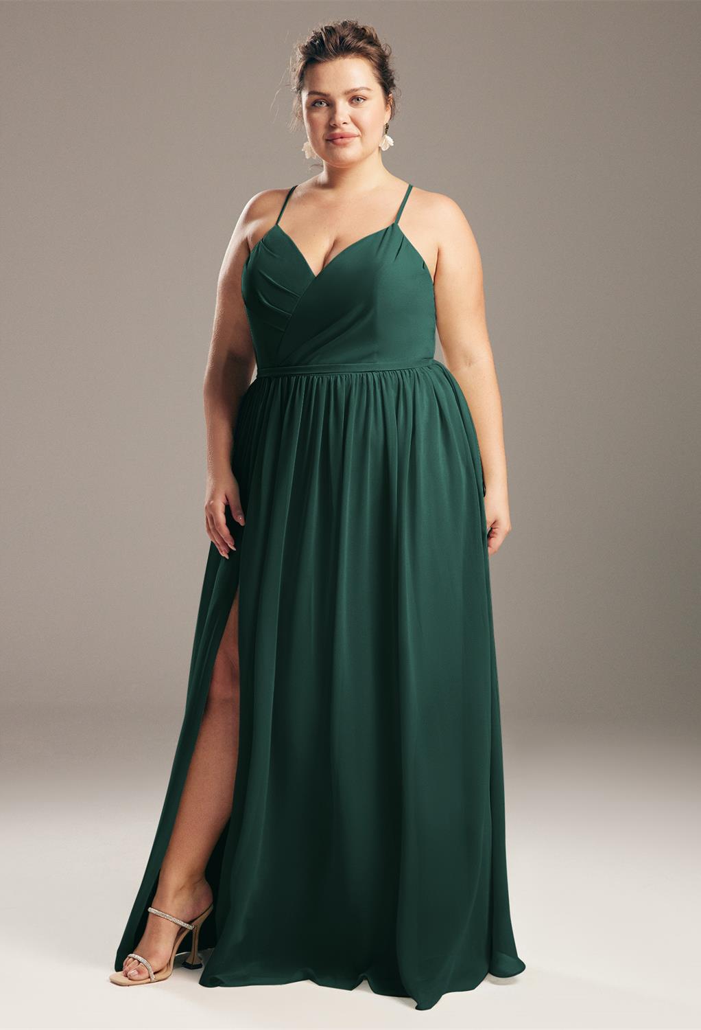 or go a little bit bold with a green or orange color. The dress has been de