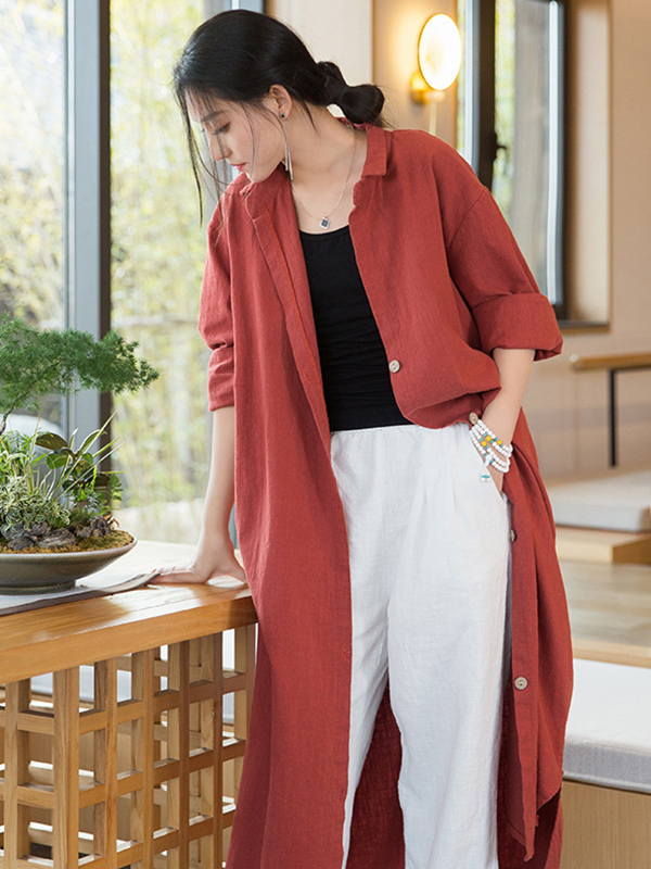 SkuCY-!104882MaterialRamie Cotton StyleLoose