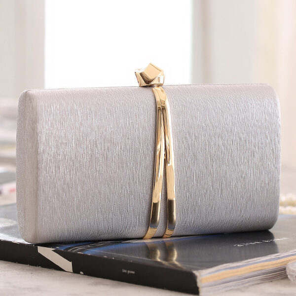 Evening Simple Tasseled Geometric Handbag SILVER-One_size SkuCY-!105219MaterialPolyester FeatureTasseled