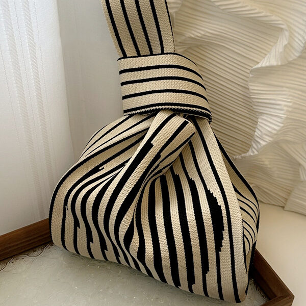 Floral Woven Handbag Bags Accessories BEIGE-One_size SkuCY-!116199MaterialPolyester FeatureStriped OccasionGoing out