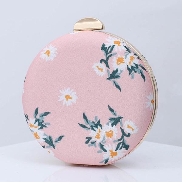 Printed Round Hand Bag 2-FREE SIZE Sku CY-!54394 Material Cloth