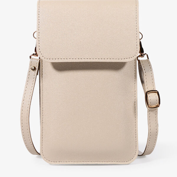 PU Simple Solid Color Sling Bag Shoulder Bag BEIGE-One_size SkuCY-!105630MaterialPU FeatureSolid Color OccasionUrban
