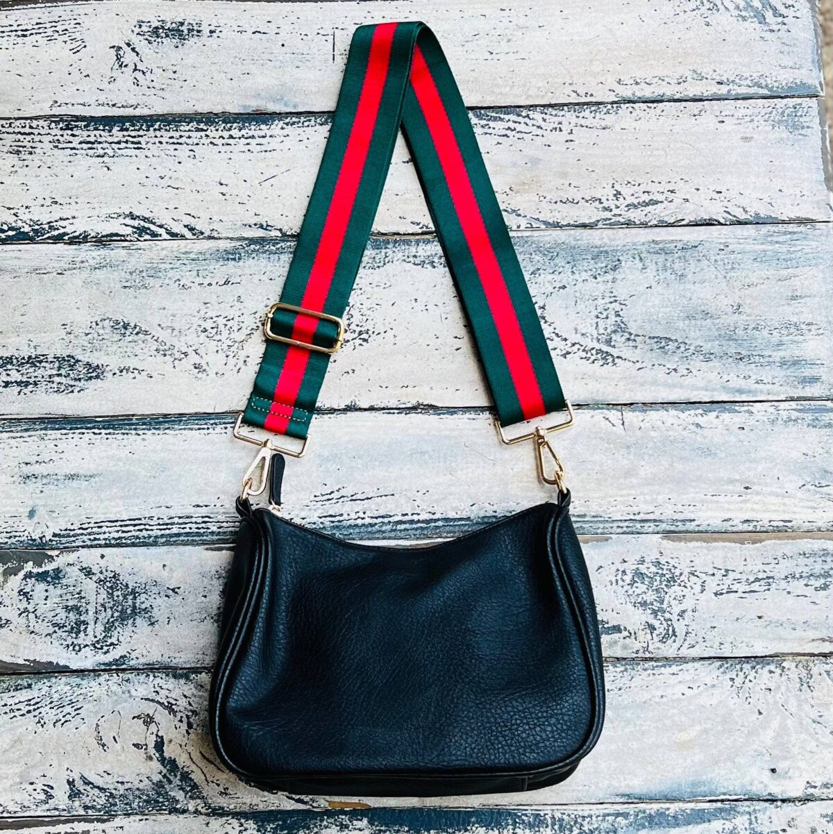 Now you can build your perfect bag! Pick your favorite color Lucy Handbag and then pick your favorite style strap to build the perfect bag. All straps are interchangeable!Our beautiful Vegan Leather handbag from the Threaded Pear is the perfect take any