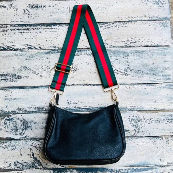 Now you can build your perfect bag! Pick your favorite color Lucy Handbag and then pick your favorite style strap to build the perfect bag. All straps are interchangeable!Our beautiful Vegan Leather handbag from the Threaded Pear is the perfect take any
