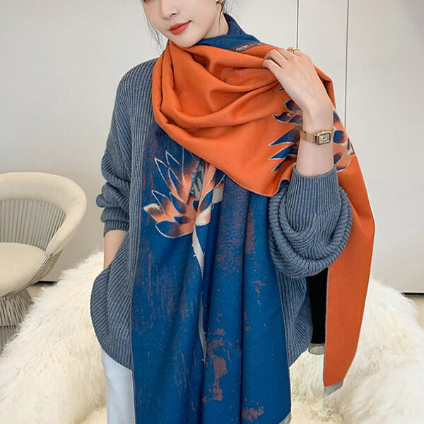SkuCY-!91131MaterialImitated Cashmere FeatureFloral