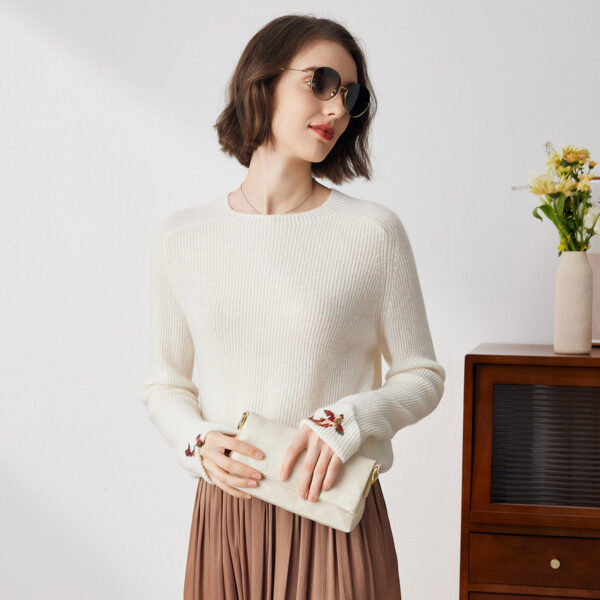 Fabric: Immerse yourself in the unparalleled luxury of pure cashmere with this exquisite sweater